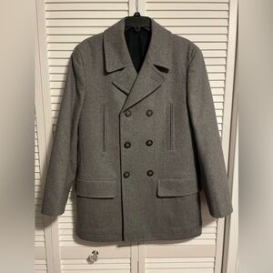Ralph Lauren Classic Men’s Gray Double-Breasted Peacoat